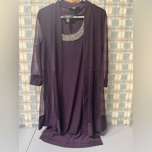 R & M formal dress w/cover. Size 12